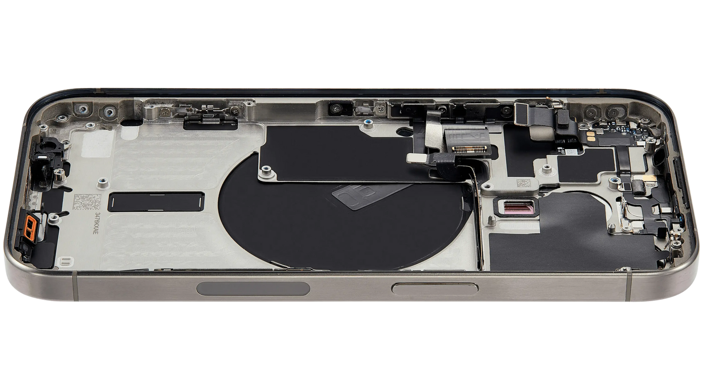 Back Housing W/ Small Parts For iPhone 15 Pro (US Version) (Pull) (Natural Titanium)
