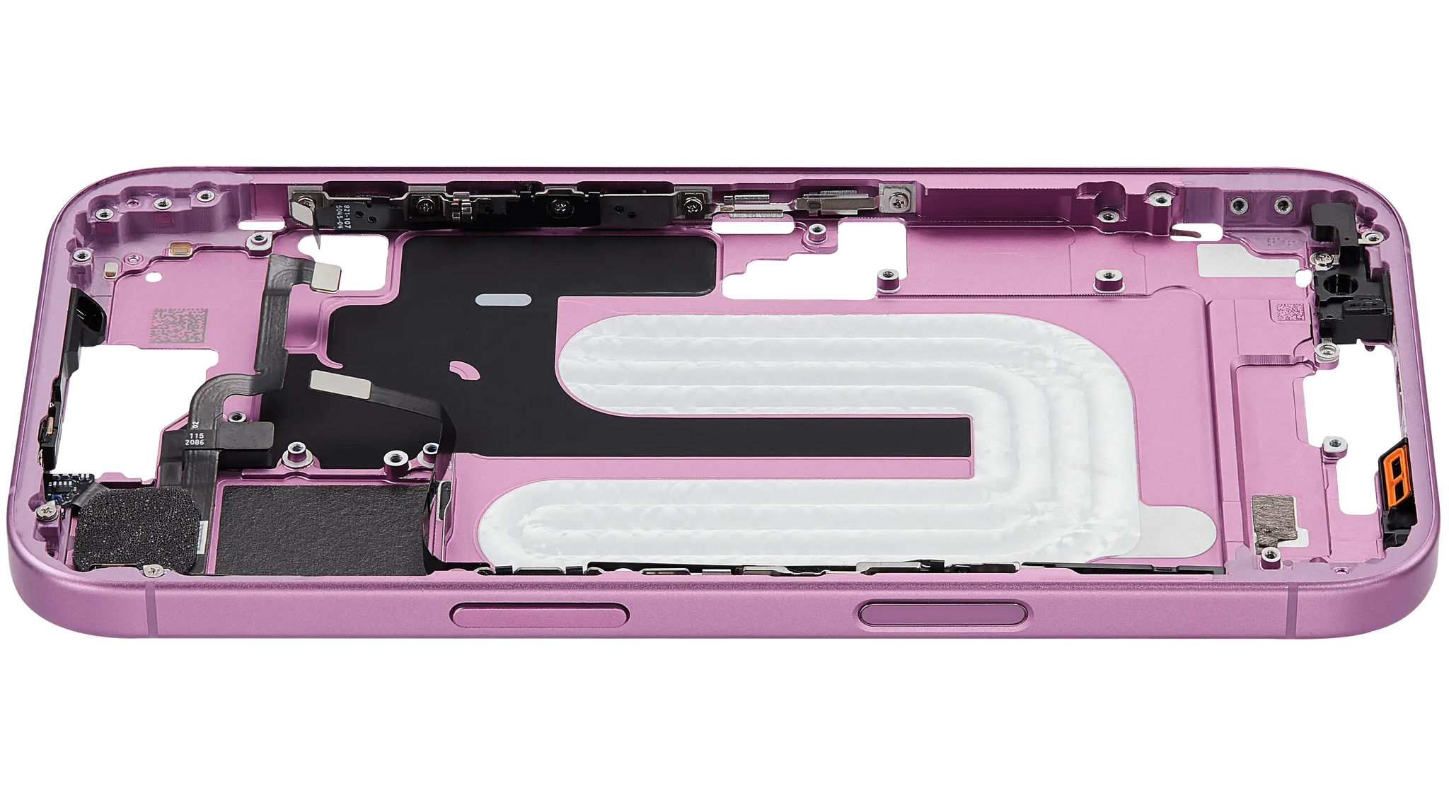 Mid-Frame Housing W/ Small Parts For iPhone 16 (US Version) (Pull) (Pink)