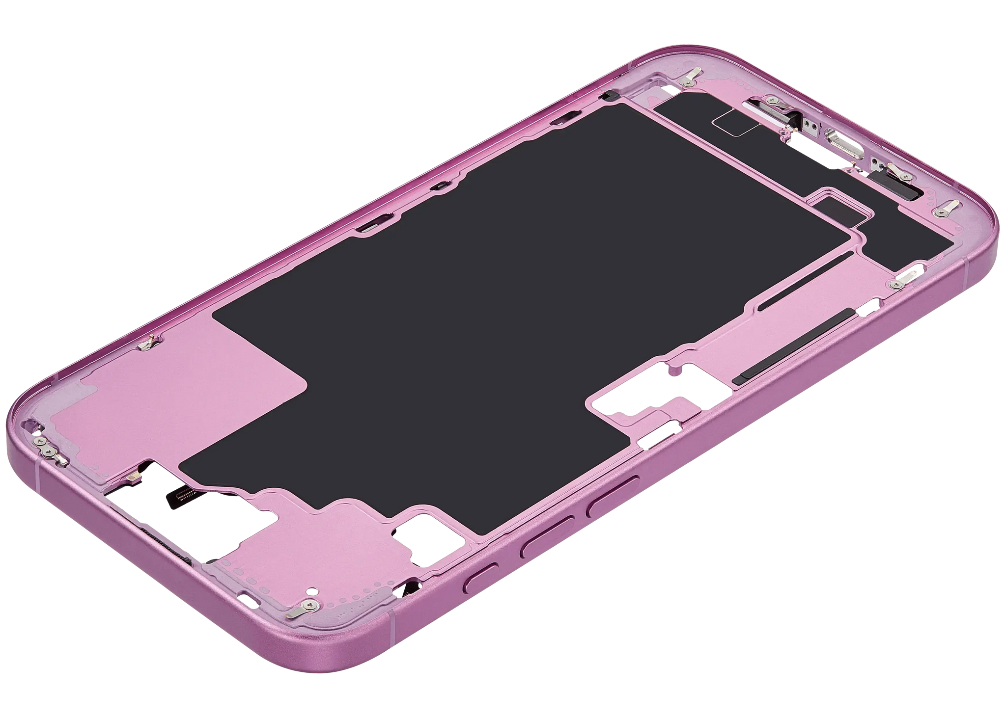 Mid-Frame Housing W/ Small Parts For iPhone 16 Plus (US Version) (Pull) (Pink)