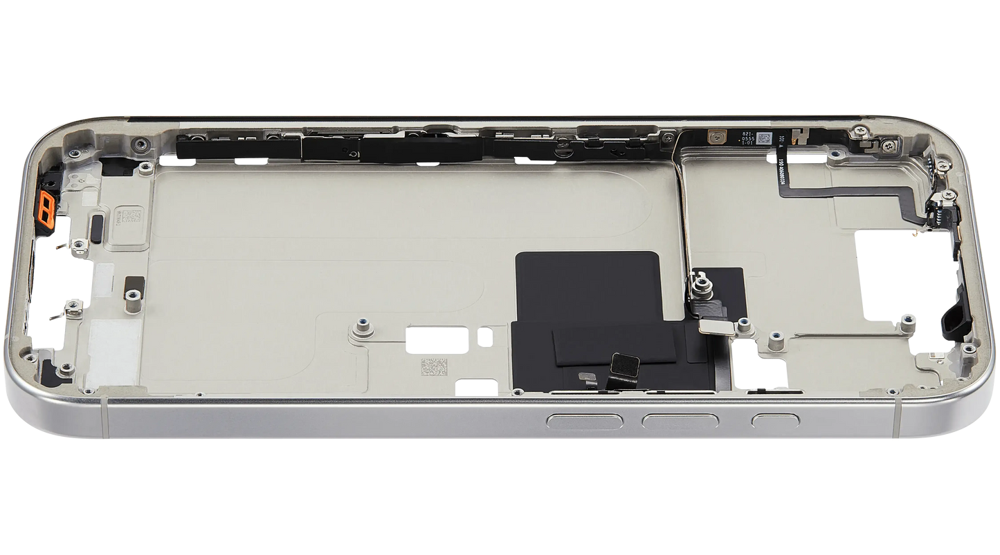 Mid-Frame Housing W/ Small Parts For iPhone 16 Pro (US Version) (Pull) (White Titanium)