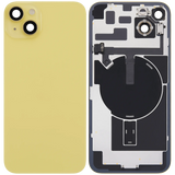 Back Glass w/ MagSafe Magnet & NFC & Flashlight Flex For iPhone 14 Plus (Pull) (Yellow)
