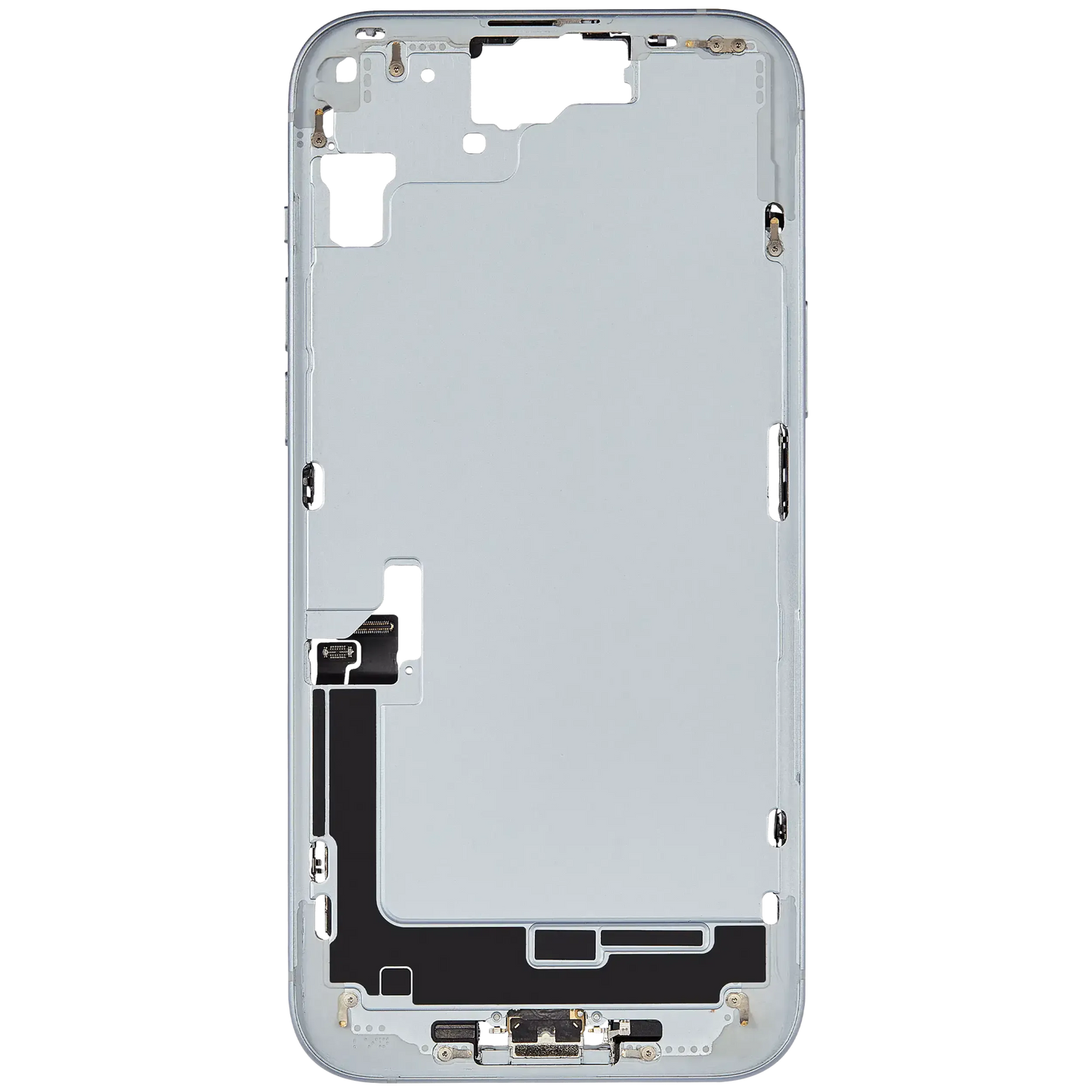 Mid-Frame Housing W/ Charging Port Flex & Small Parts For iPhone 15 Plus (EU / Global Version) (Pull) (Blue)