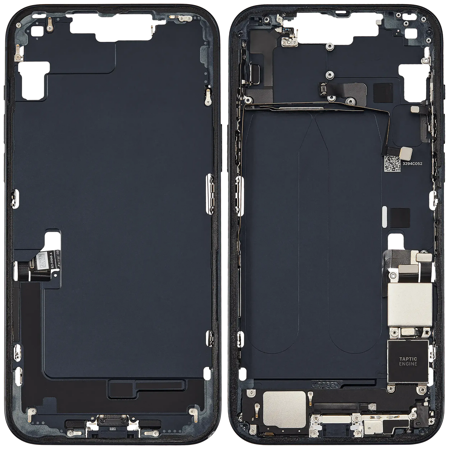 Mid-Frame Housing W/ Charging Port Flex & Small Parts For iPhone 14 Plus (US Version) (Pull) (Midnight)