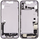 Mid-Frame Housing W/ Charging Port Flex & Small Parts For iPhone 14 Plus (US Version) (Pull) (Purple)