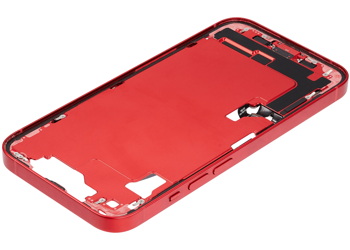 Mid-Frame Housing W/ Charging Port Flex & Small Parts For iPhone 14 (US Version) (Pull) (Red)