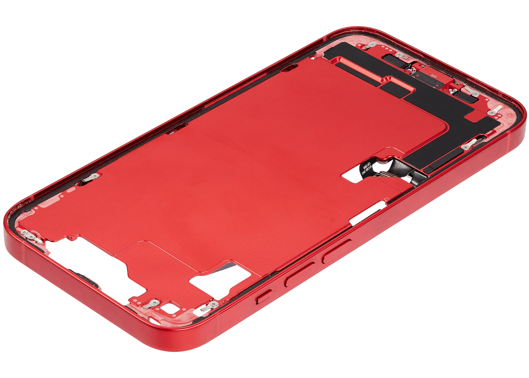Mid-Frame Housing W/ Charging Port Flex & Small Parts For iPhone 14 (US Version) (Pull) (Red)