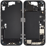 Mid-Frame Housing W/ Charging Port Flex & Small Parts For iPhone 15 Plus (US Version) (Pull) (Black)