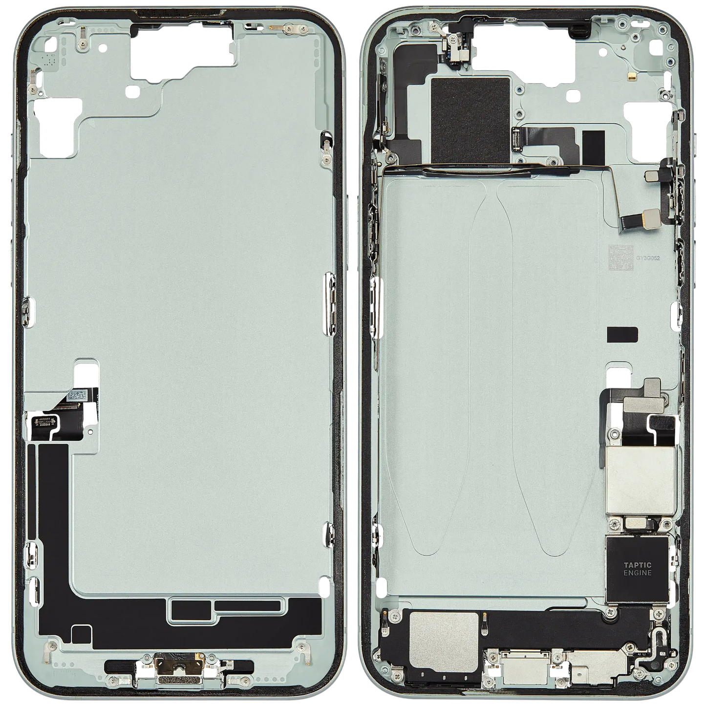 Mid-Frame Housing W/ Charging Port Flex & Small Parts For iPhone 15 Plus (US Version) (Pull) (Green)