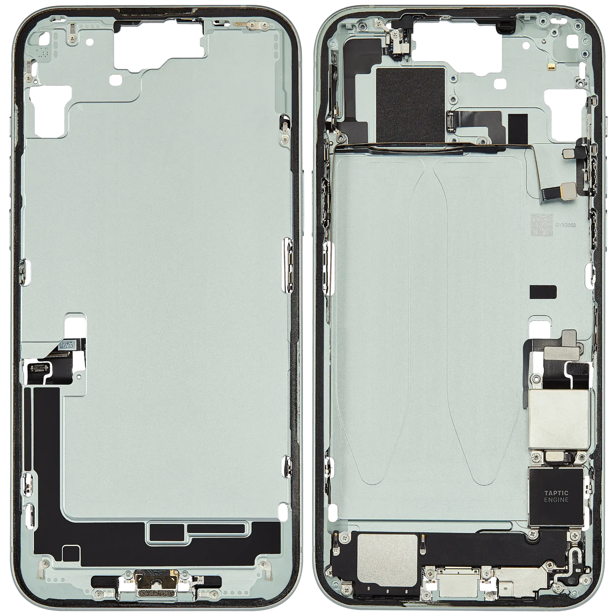 Mid-Frame Housing W/ Charging Port Flex & Small Parts For iPhone 15 Plus (US Version) (Pull) (Green)