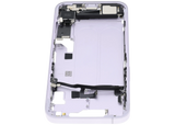 Mid-Frame Housing W/ Charging Port Flex & Small Parts For iPhone 14 (US Version) (Pull) (Purple)
