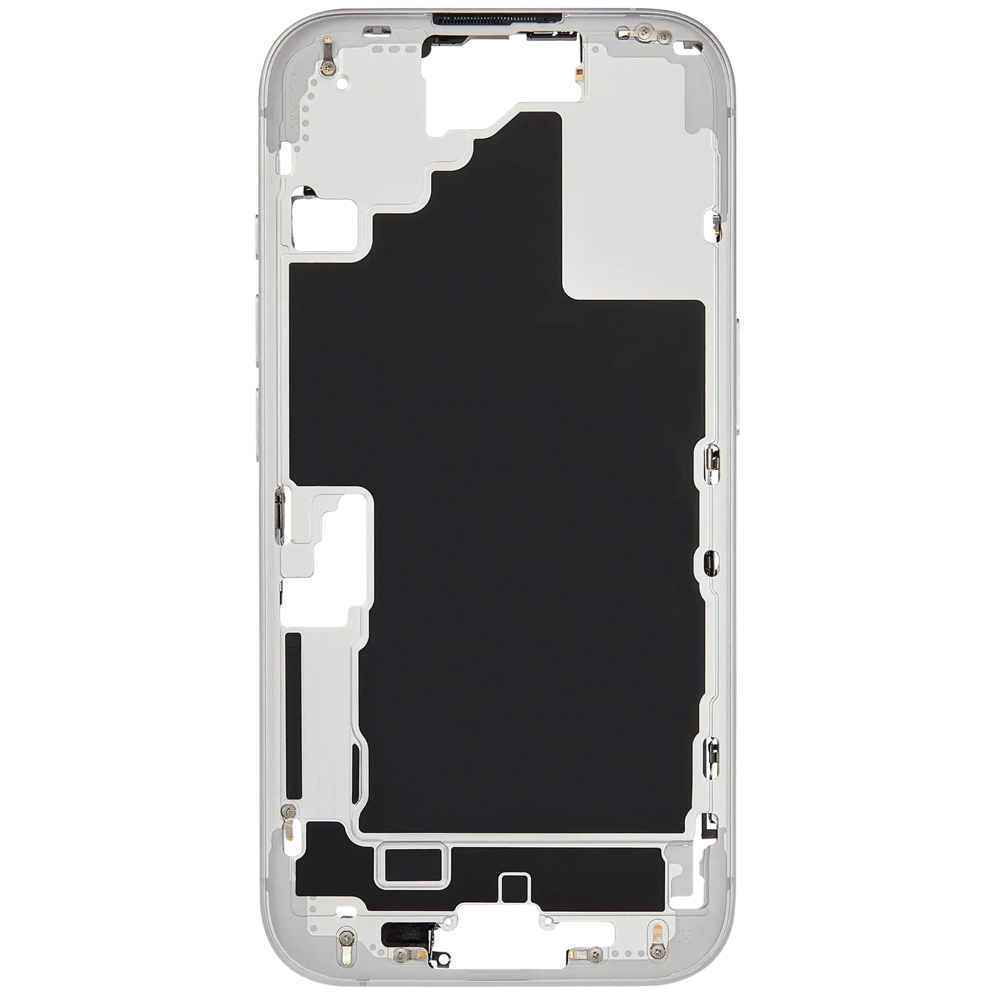 Mid-Frame Housing W/ Small Parts For iPhone 16 (EU / Global Version) (Pull) (White)