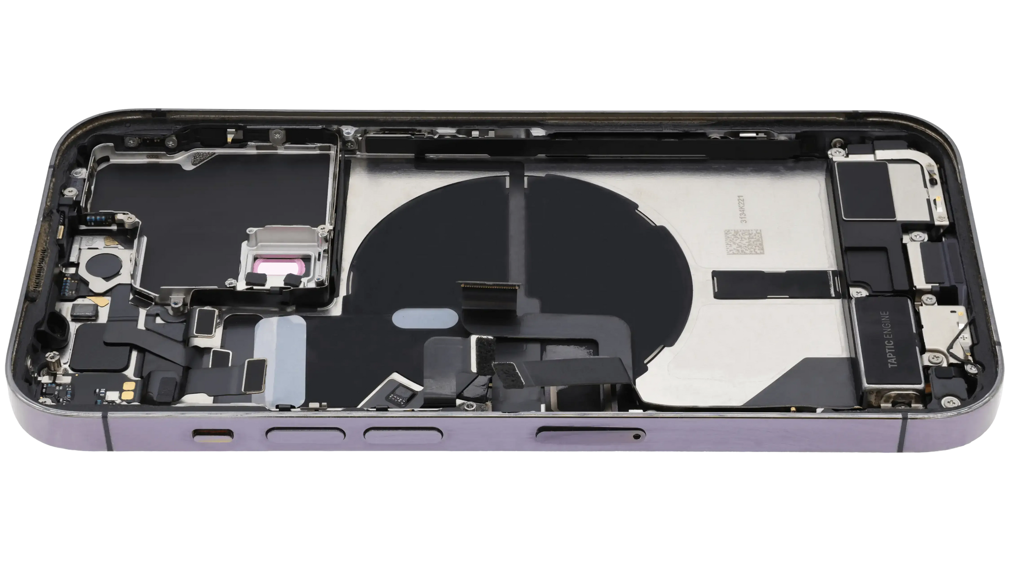 Back Housing W/ Charging Port Flex & Small Parts For iPhone 14 Pro (EU / Global Version) (Pull) (Deep Purple)
