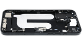 Mid-Frame Housing W/ Charging Port Flex & Small Parts For iPhone 16 Plus (EU / Global Version) (Pull) (Black)