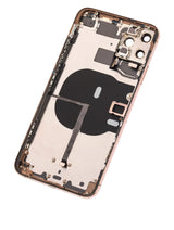 Back Housing W/ Small Components Pre-Installed For iPhone 11 Pro Max (Pull) (Gold)