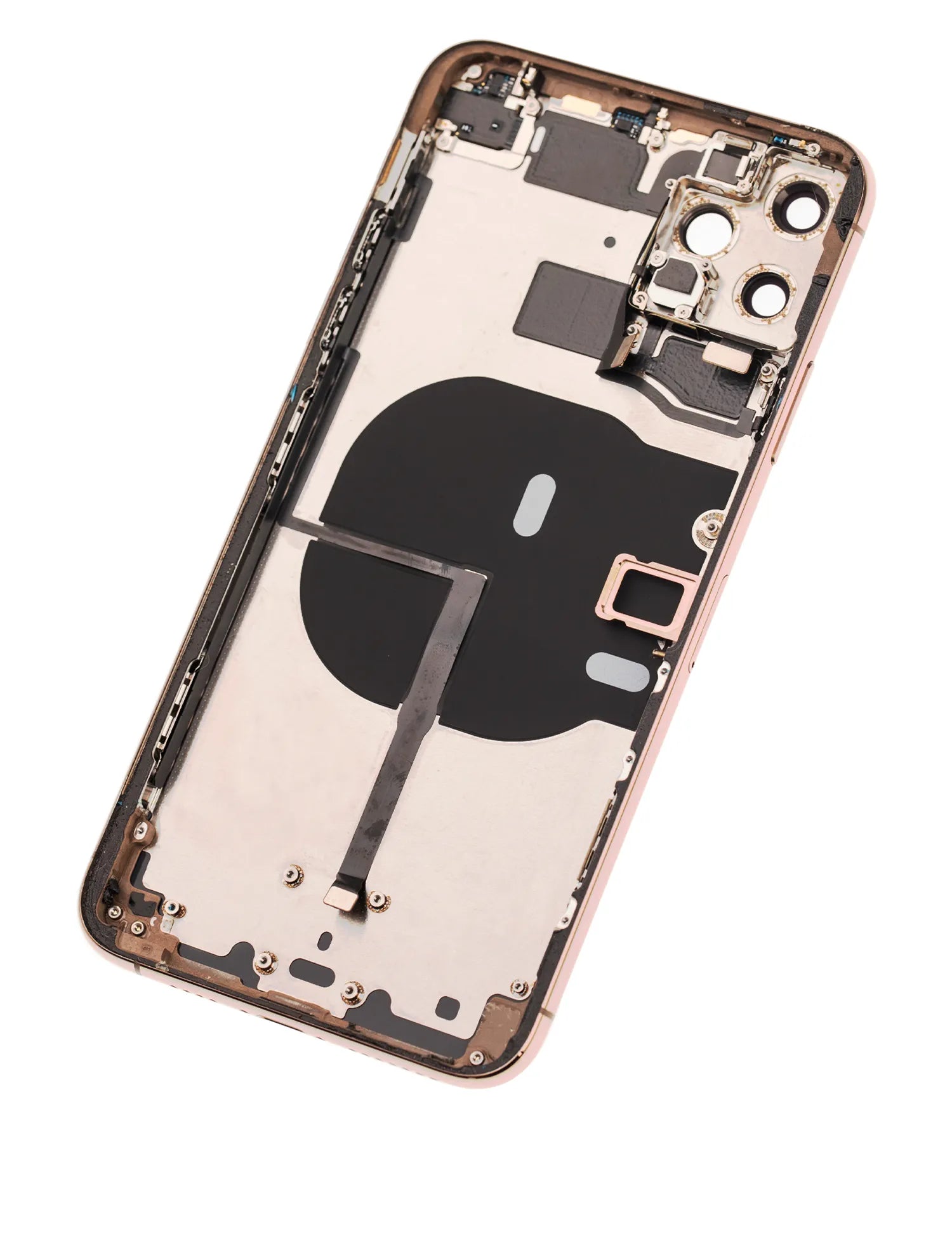 Back Housing W/ Small Components Pre-Installed For iPhone 11 Pro Max (Pull) (Gold)