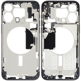 Mid-Frame Housing W/ Small Parts For iPhone 15 Pro Max (EU / Global Version) (Used OEM Pull: Grade A) (Blue Titanium)