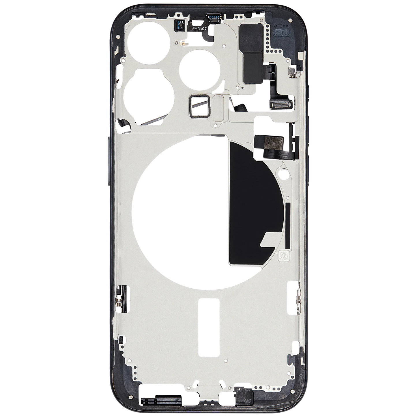 Mid-Frame Housing W/ Small Parts For iPhone 15 Pro (EU / Global Version) (Pull) (Blue Titanium)