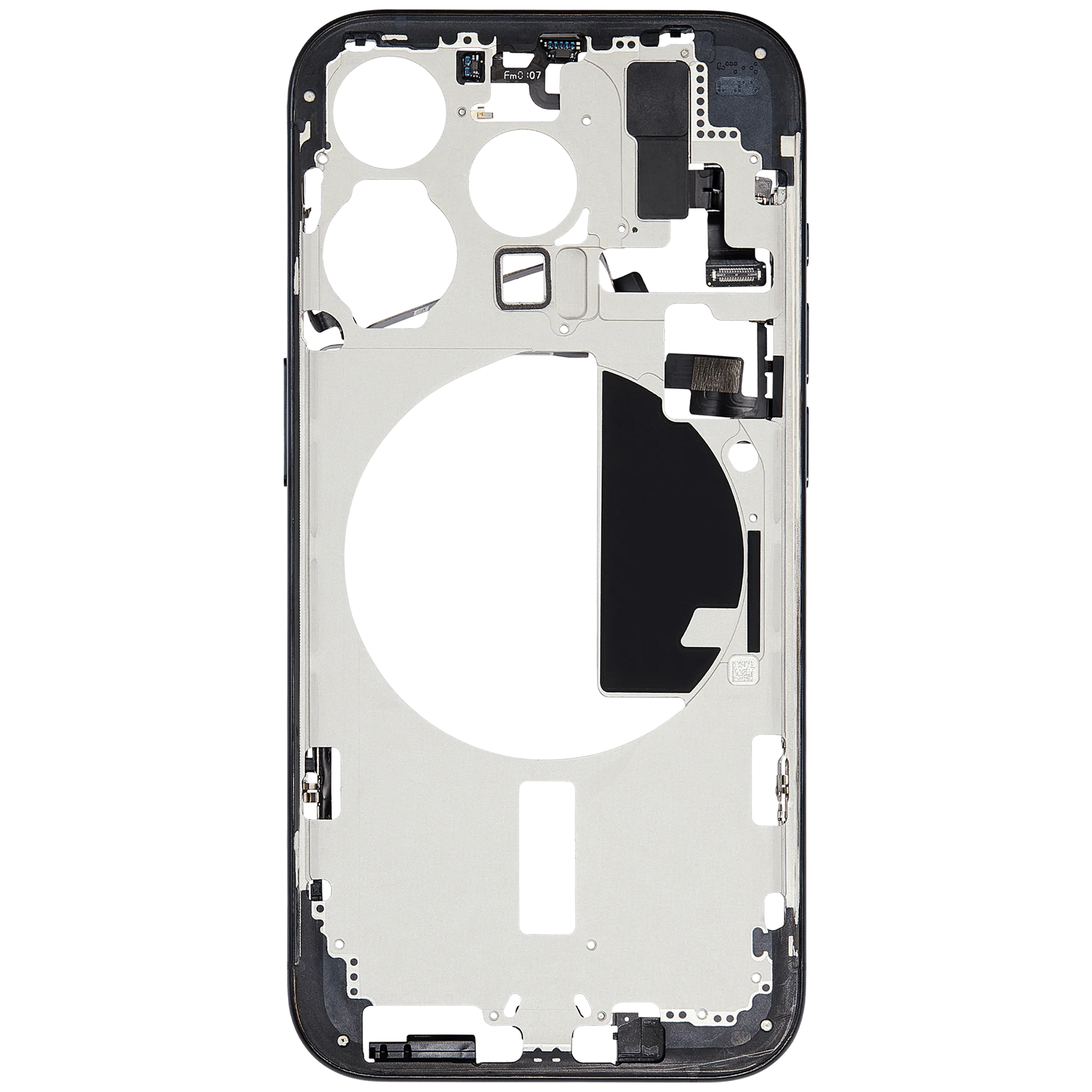 Mid-Frame Housing W/ Small Parts For iPhone 15 Pro (EU / Global Version) (Pull) (Blue Titanium)