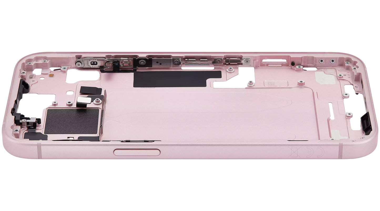 Mid-Frame Housing W/ Small Parts For iPhone 15 (EU / Global Version) (Pull) (Pink)