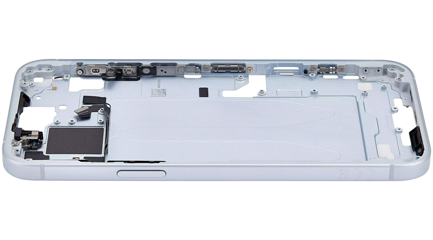 Mid-Frame Housing W/ Small Parts For iPhone 15 Plus (EU / Global Version) (Pull) (Blue)