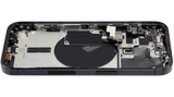 Back Housing W/ Small Parts Compatible For iPhone 15 Pro (US Version) (Pull) (Black Titanium)