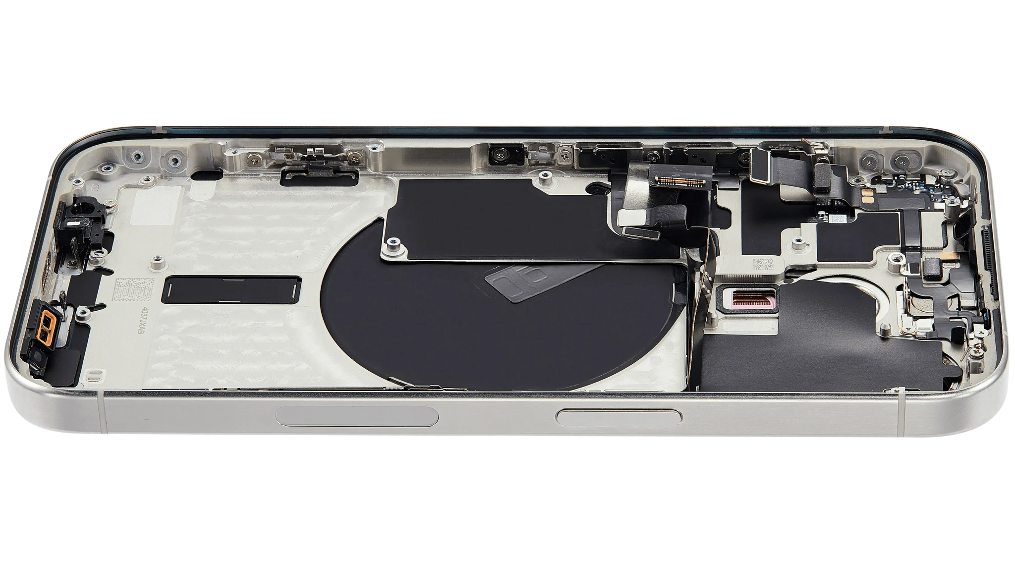 Back Housing W/ Small Parts For iPhone 15 Pro (US Version) (Pull) (White Titanium)