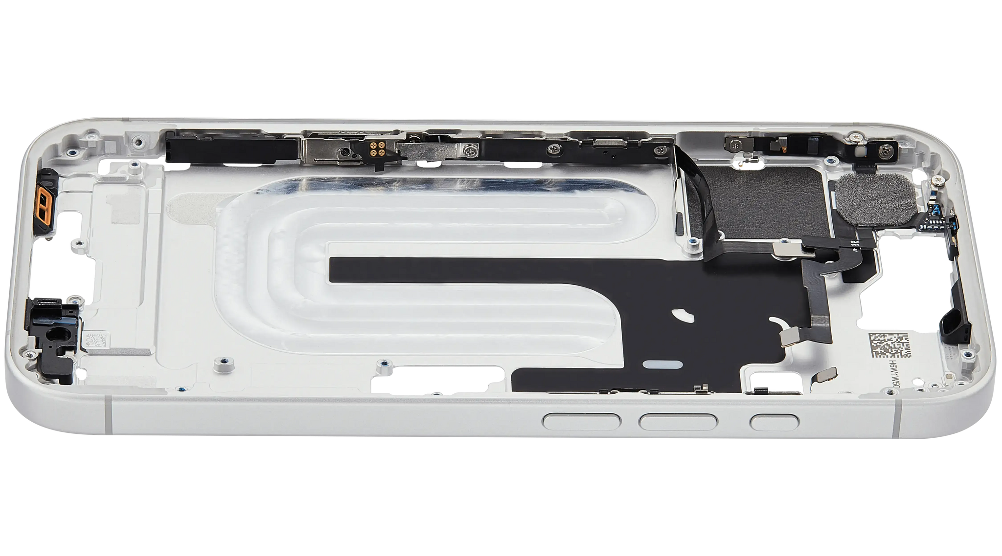 Mid-Frame Housing W/ Small Parts For iPhone 16 (US Version) (Pull) (White)