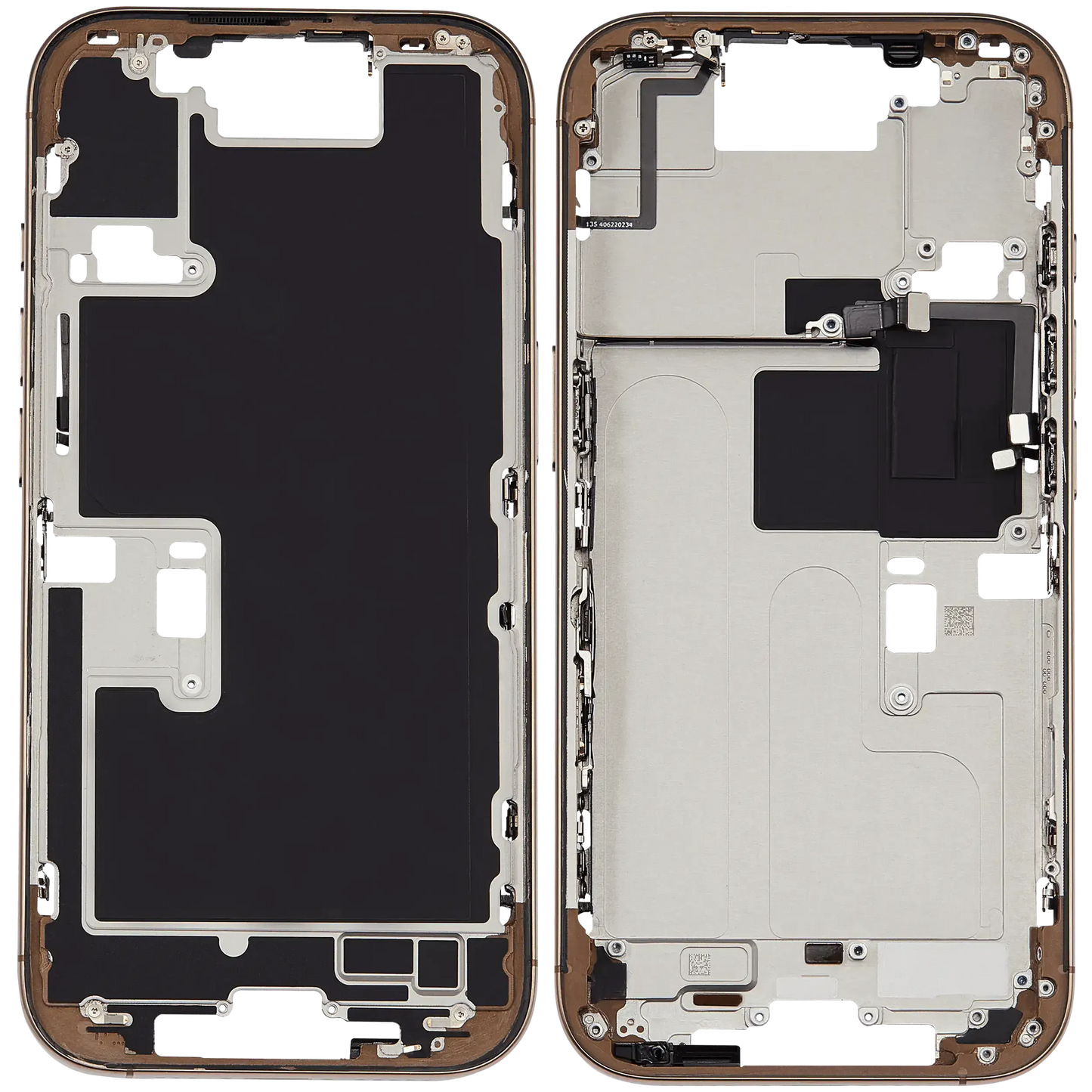 Mid-Frame Housing W/ Small Parts For iPhone 16 Pro (US Version) (Pull) (Desert Titanium)