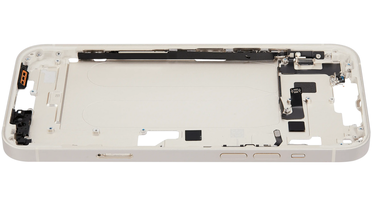 Mid-Frame Housing W/ Charging Port Flex & Small Parts For iPhone 14 Plus (EU / Global Version) (Pull) (Starlight)
