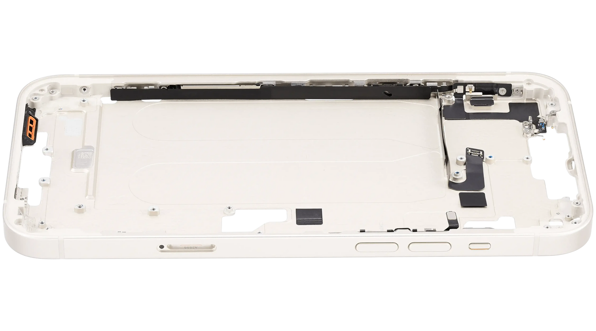 Mid-Frame Housing W/ Charging Port Flex & Small Parts For iPhone 14 Plus (EU / Global Version) (Pull) (Starlight)