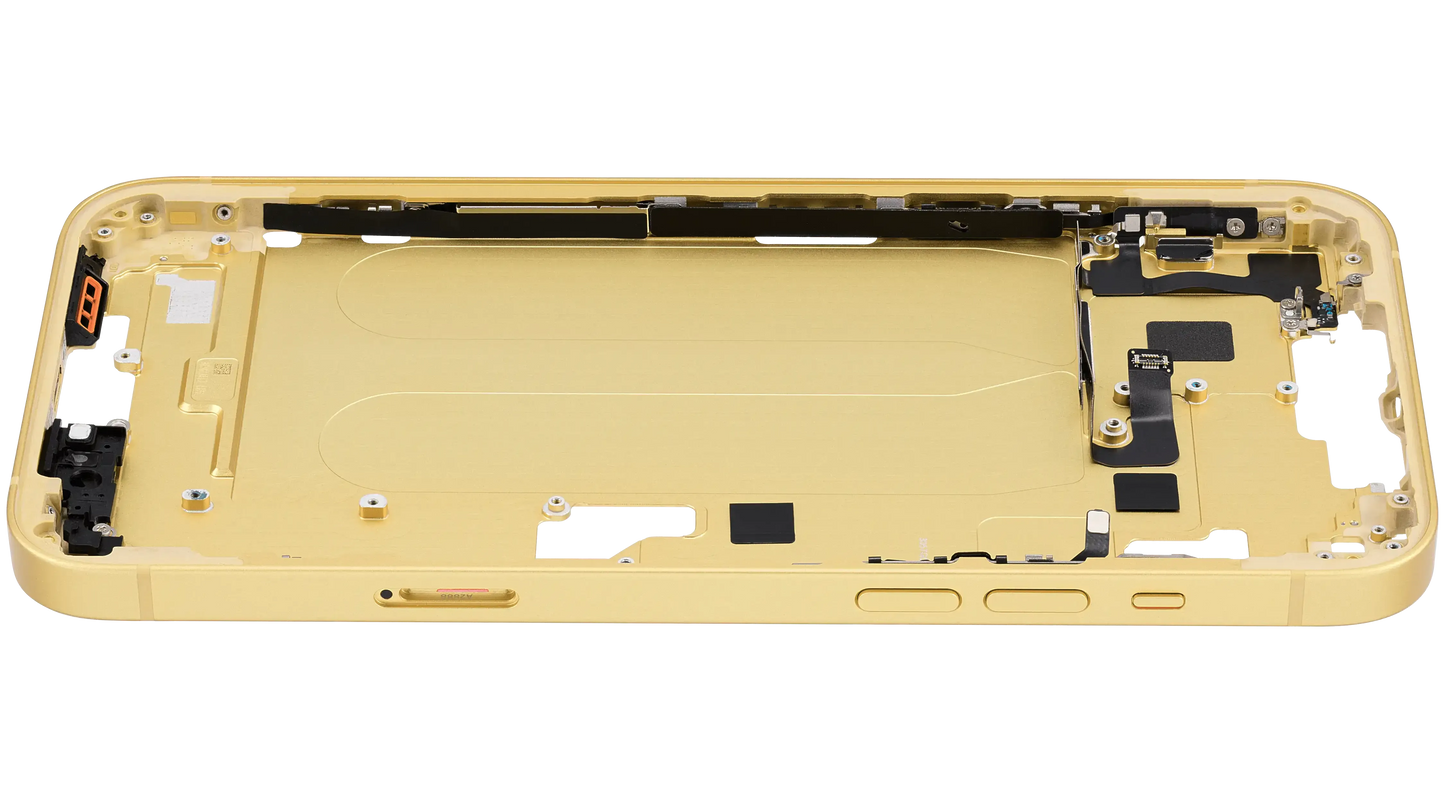 Mid-Frame Housing W/ Small Parts For iPhone 14 Plus (EU / Global Version) (Pull) (Yellow)