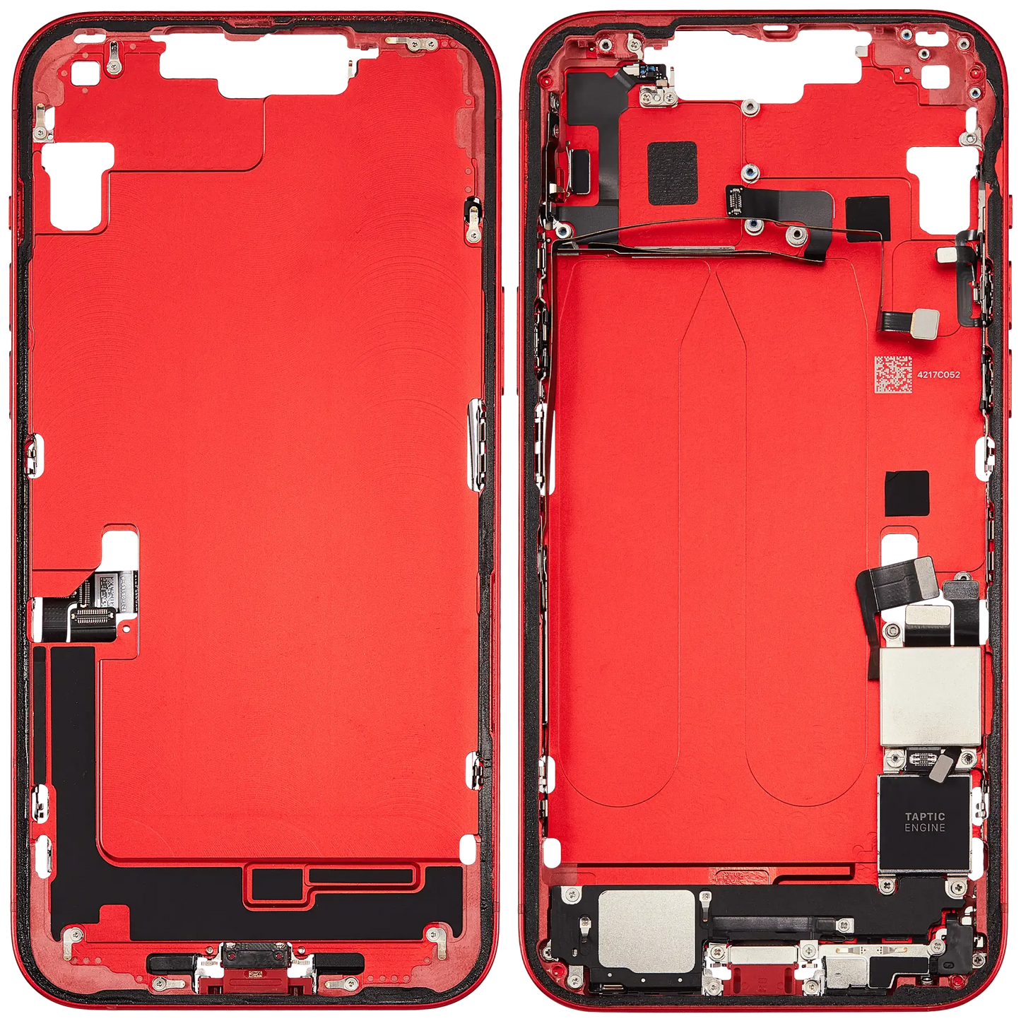 Mid-Frame Housing W/ Charging Port Flex & Small Parts For iPhone 14 Plus (US Version) (Pull) (Red)