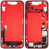 Mid-Frame Housing W/ Charging Port Flex & Small Parts For iPhone 14 Plus (US Version) (Pull) (Red)