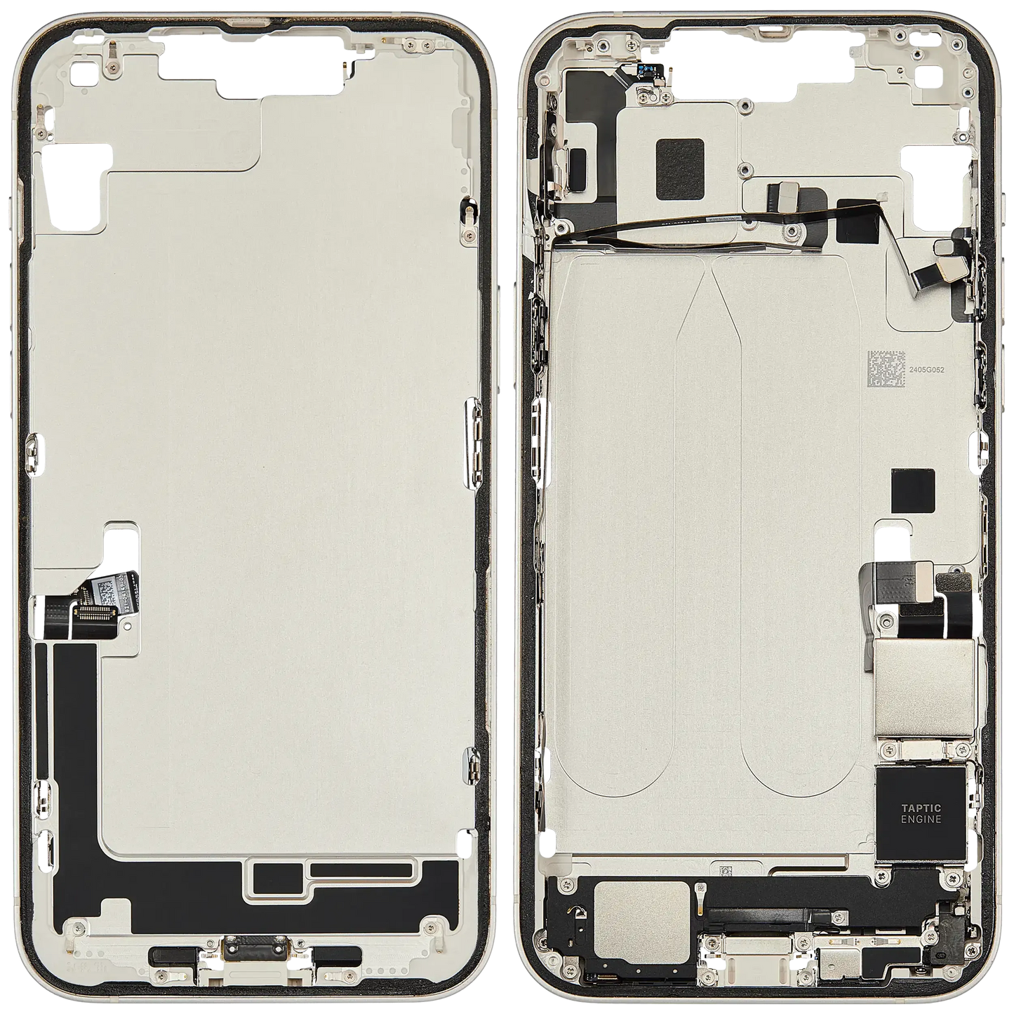 Mid-Frame Housing W/ Charging Port Flex & Small Parts For iPhone 14 Plus (US Version) (Pull) (Starlight)