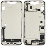 Mid-Frame Housing W/ Charging Port Flex & Small Parts For iPhone 14 Plus (US Version) (Pull) (Starlight)