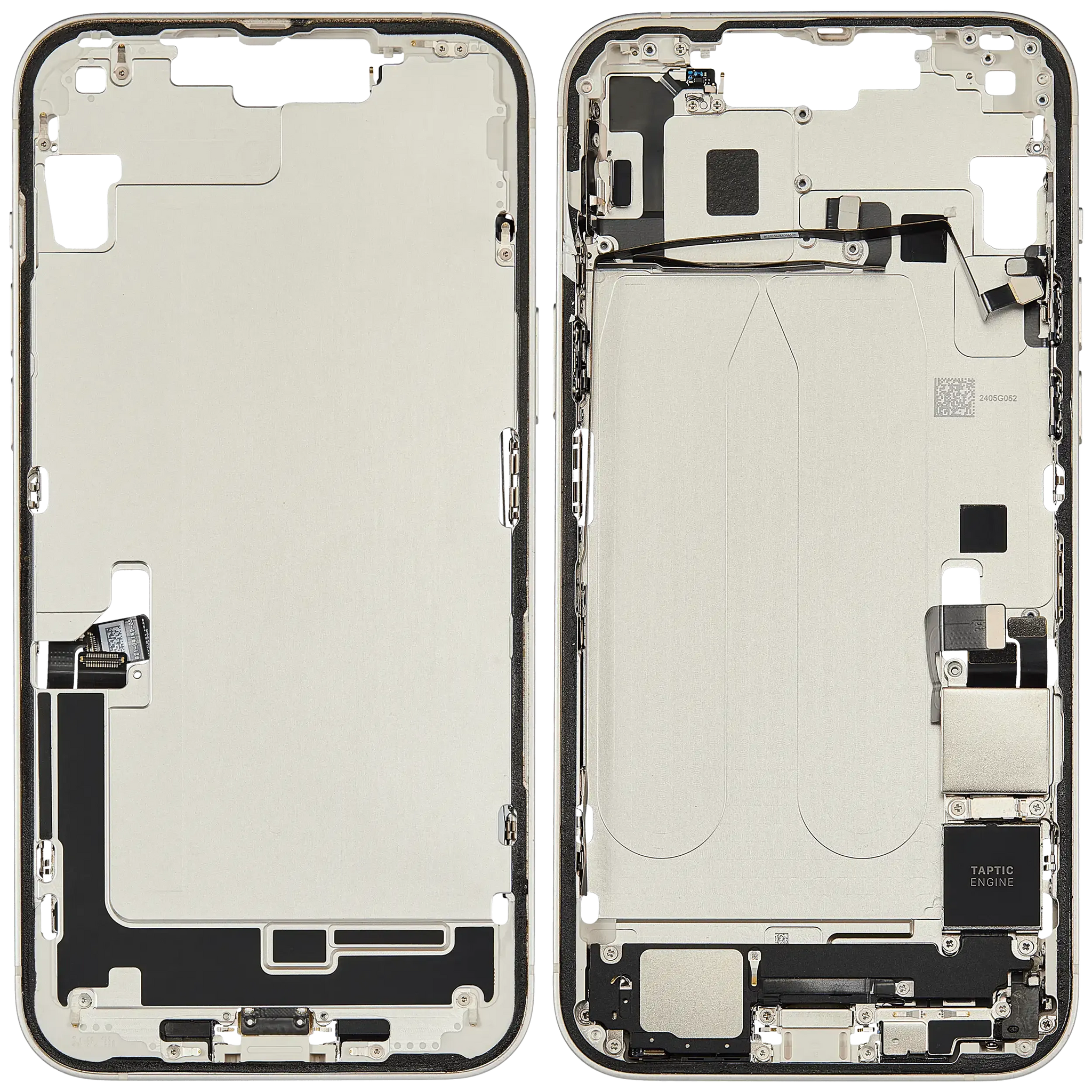 Mid-Frame Housing W/ Charging Port Flex & Small Parts For iPhone 14 Plus (US Version) (Pull) (Starlight)