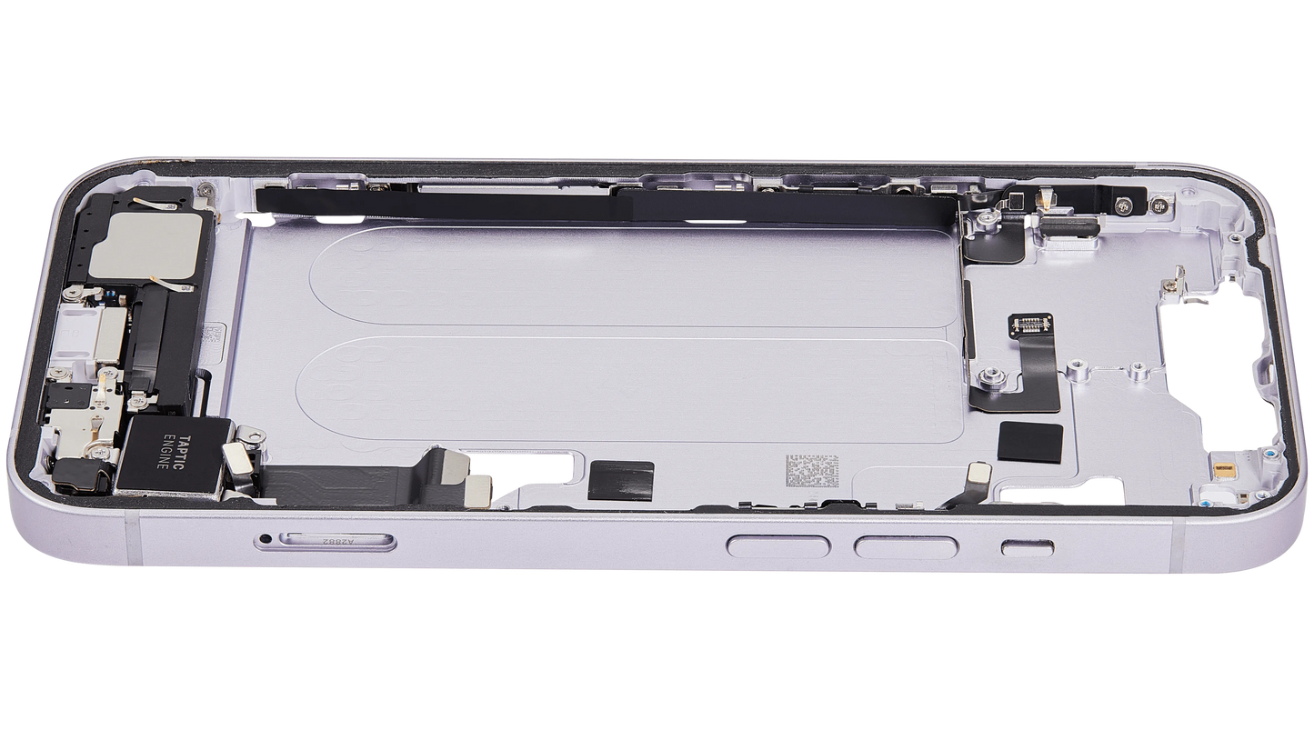 Mid-Frame Housing W/ Charging Port Flex & Small Parts For iPhone 14 (EU / Global Version) (Pull) (Purple)