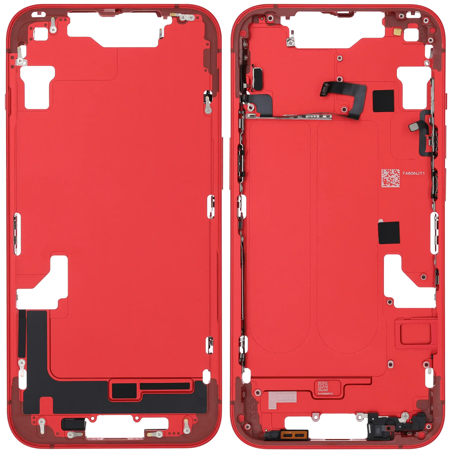 Mid-Frame Housing W/ Small Parts For iPhone 14 (EU / Global Version) (Pull) (Red)
