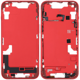 Mid-Frame Housing W/ Small Parts For iPhone 14 (EU / Global Version) (Pull) (Red)