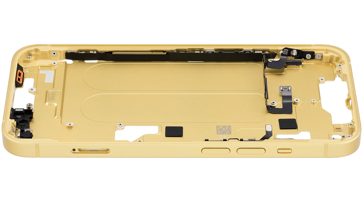 Mid-Frame Housing W/ Small Parts For iPhone 14 (EU / Global Version) (Pull) (Yellow)