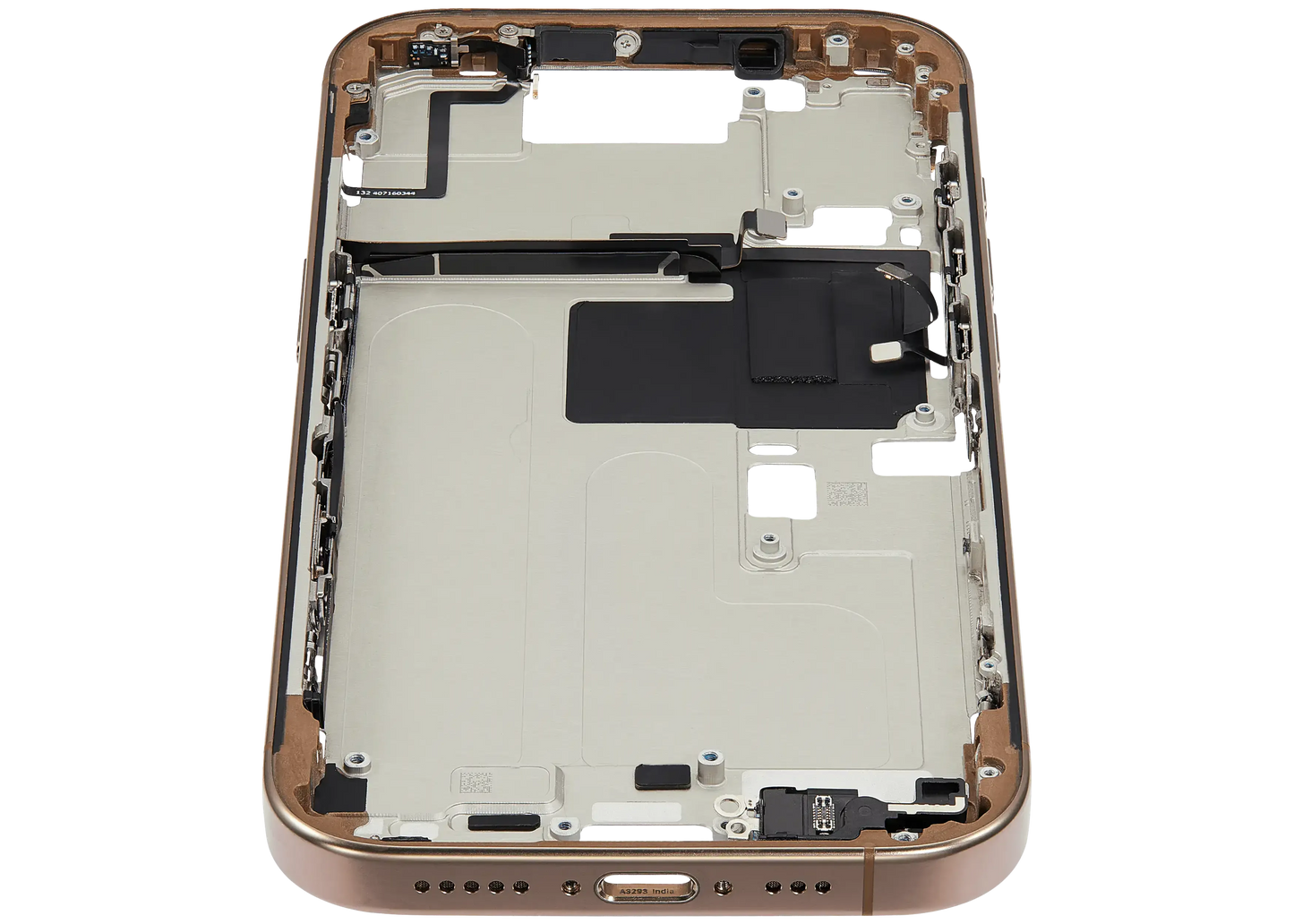 Mid-Frame Housing W/ Small Parts For iPhone 16 Pro (EU / Global Version) (Pull) (Desert Titanium)