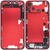 Mid-Frame Housing W/ Charging Port Flex & Small Parts For iPhone 14 Plus (EU / Global Version) (Pull) (Red)