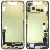 Mid-Frame Housing W/ Charging Port Flex & Small Parts For iPhone 14 Plus (EU / Global Version) (Pull) (Yellow)