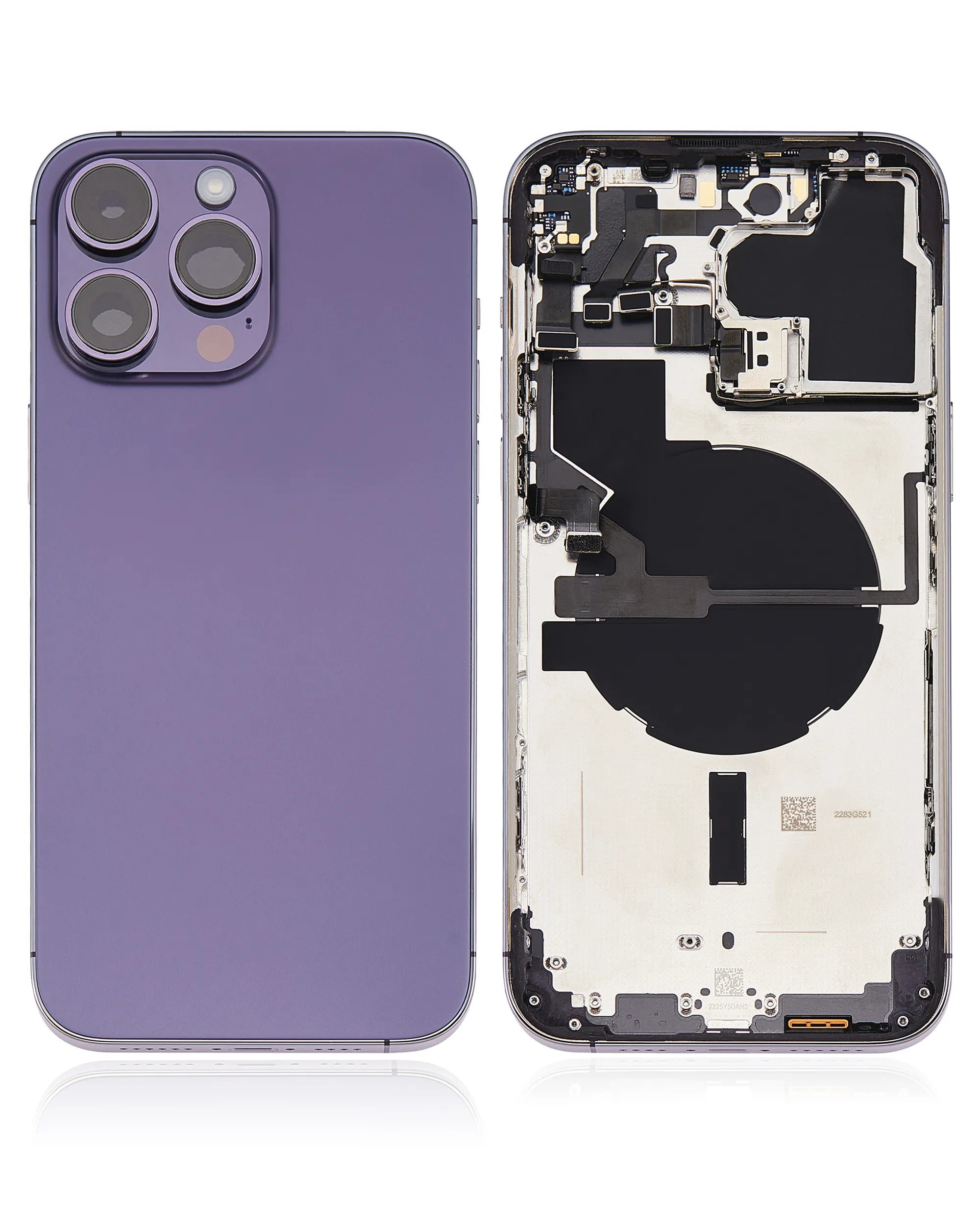 Back Housing W/ Small Parts For iPhone 14 Pro Max (US Version) (Pull) (Deep Purple)