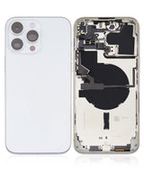 Back Housing W/ Small Parts For iPhone 14 Pro Max (US Version) (Pull) (Silver)