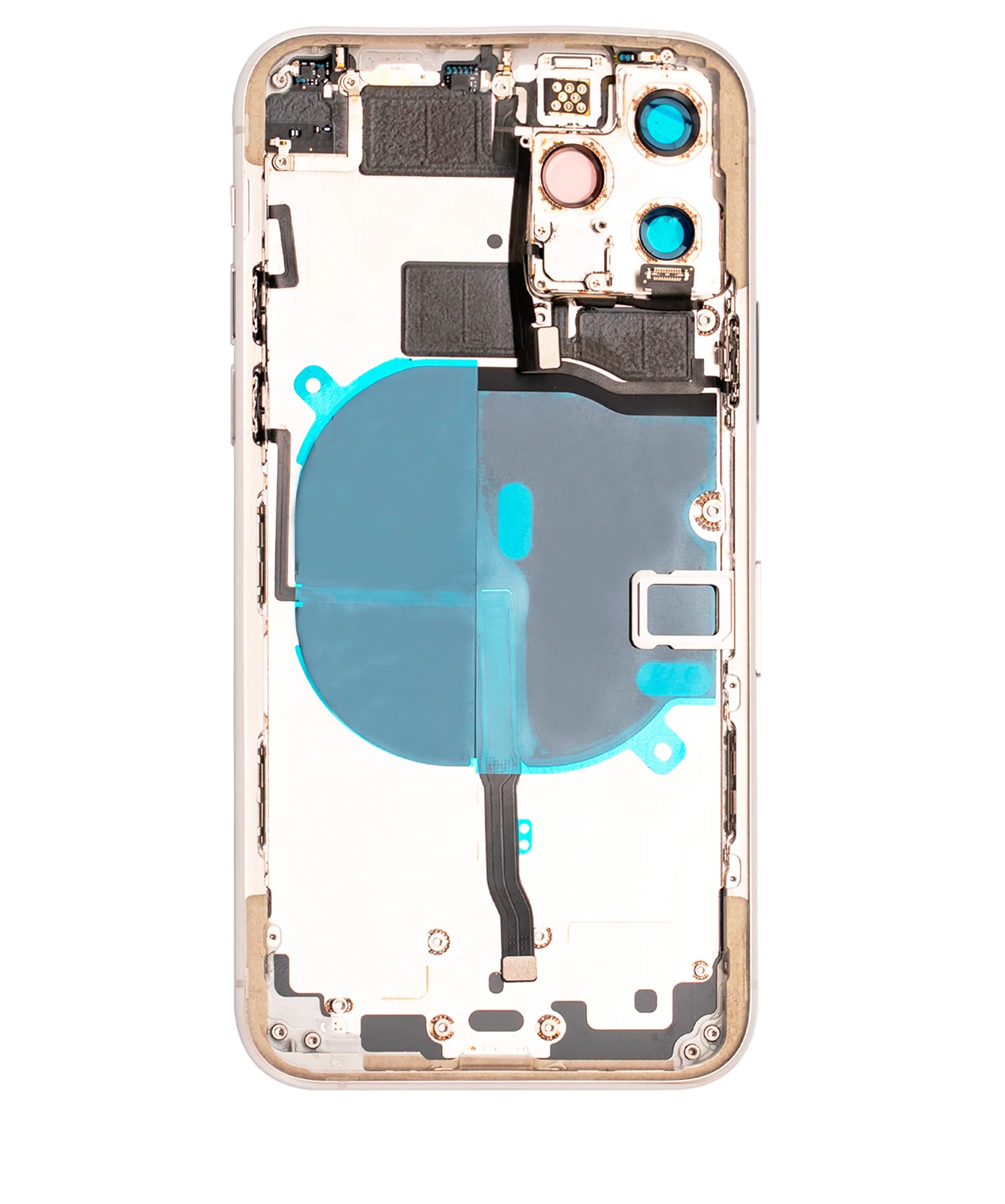 Back Housing W/ Small Components Pre-Installed For iPhone 11 Pro (Pull) (Matte Silver)