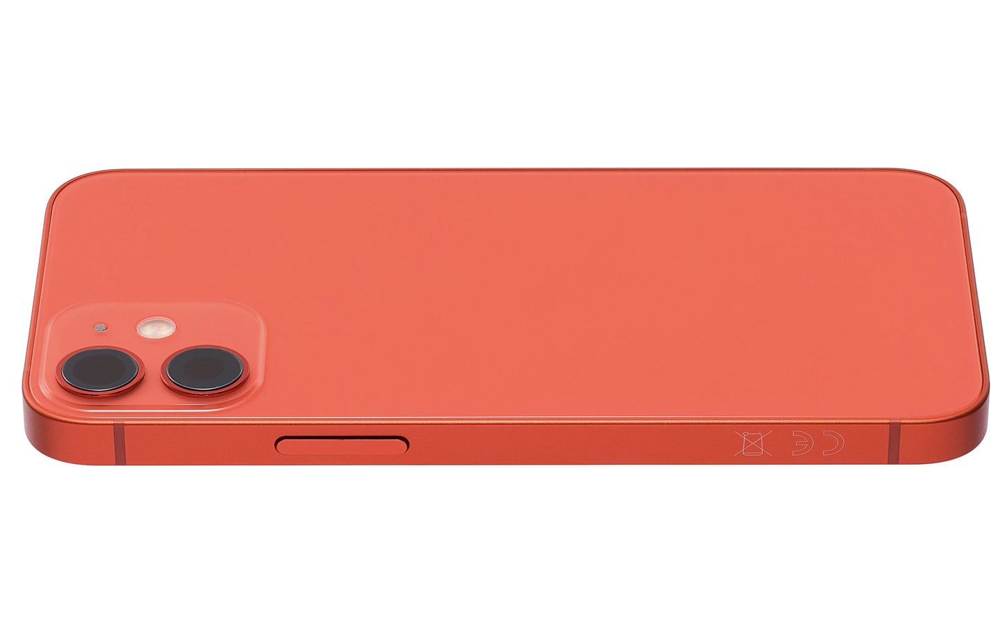 Back Housing W/ Small Parts For iPhone 12 Mini (EU / Global Version) (Pull) (Red)