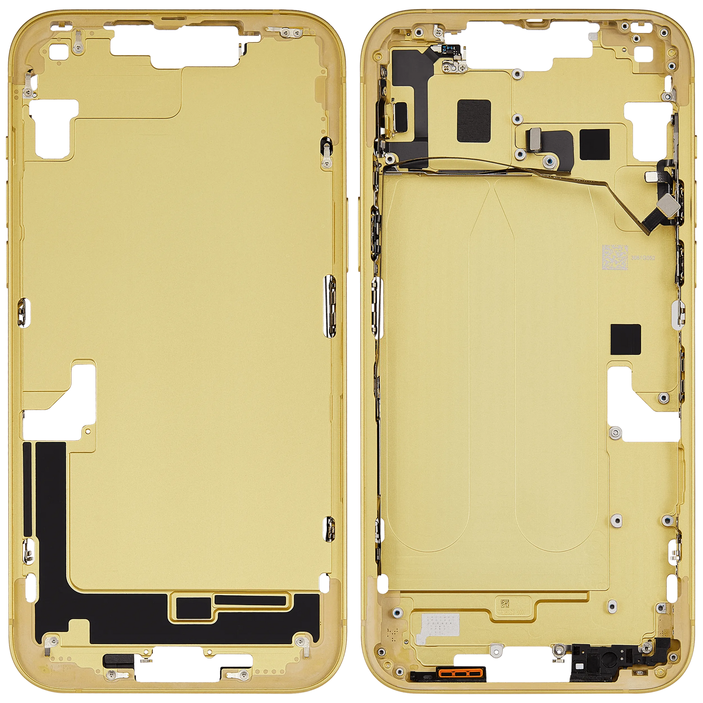 Mid-Frame Housing W/ Small Parts For iPhone 14 Plus (US Version) (Pull) (Yellow)