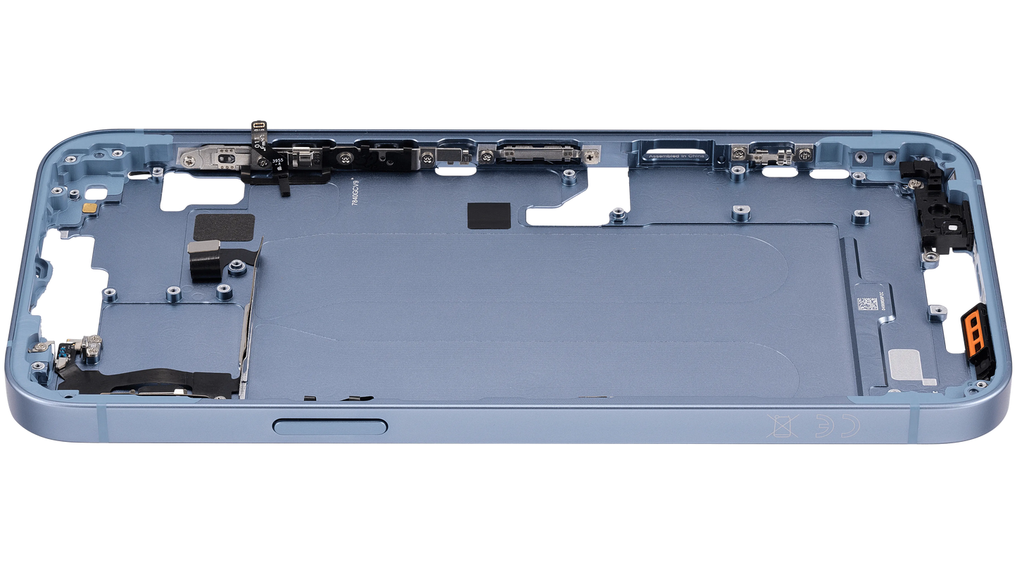 Mid-Frame Housing W/ Small Parts For iPhone 14 Plus (EU / Global Version) (Pull) (Blue)