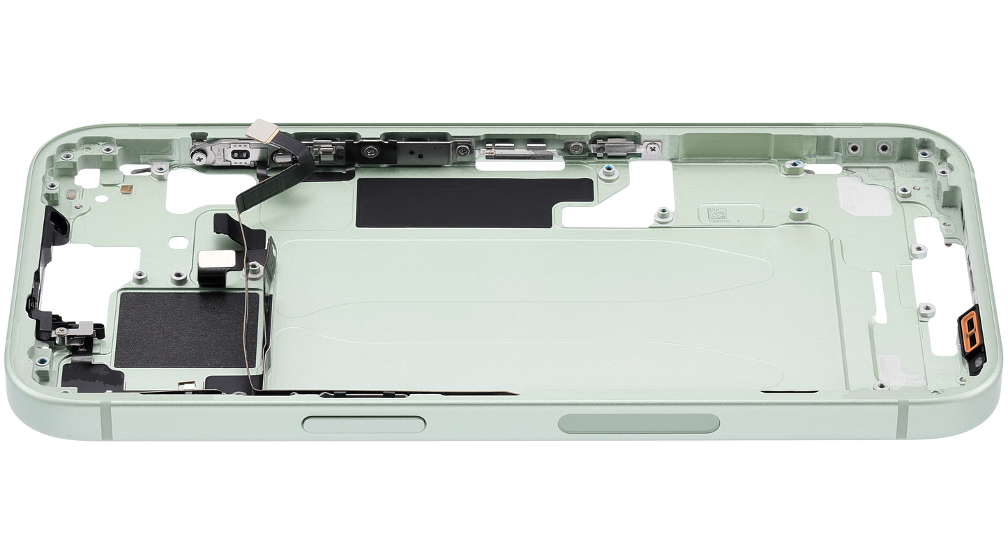 Mid-Frame Housing W/ Small Parts For iPhone 15 (US Version) (Used OEM Pull: Grade A) (Green)